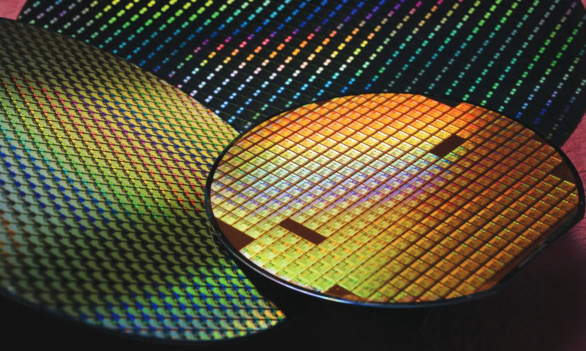 TSMC 12-inch silicon wafer.
