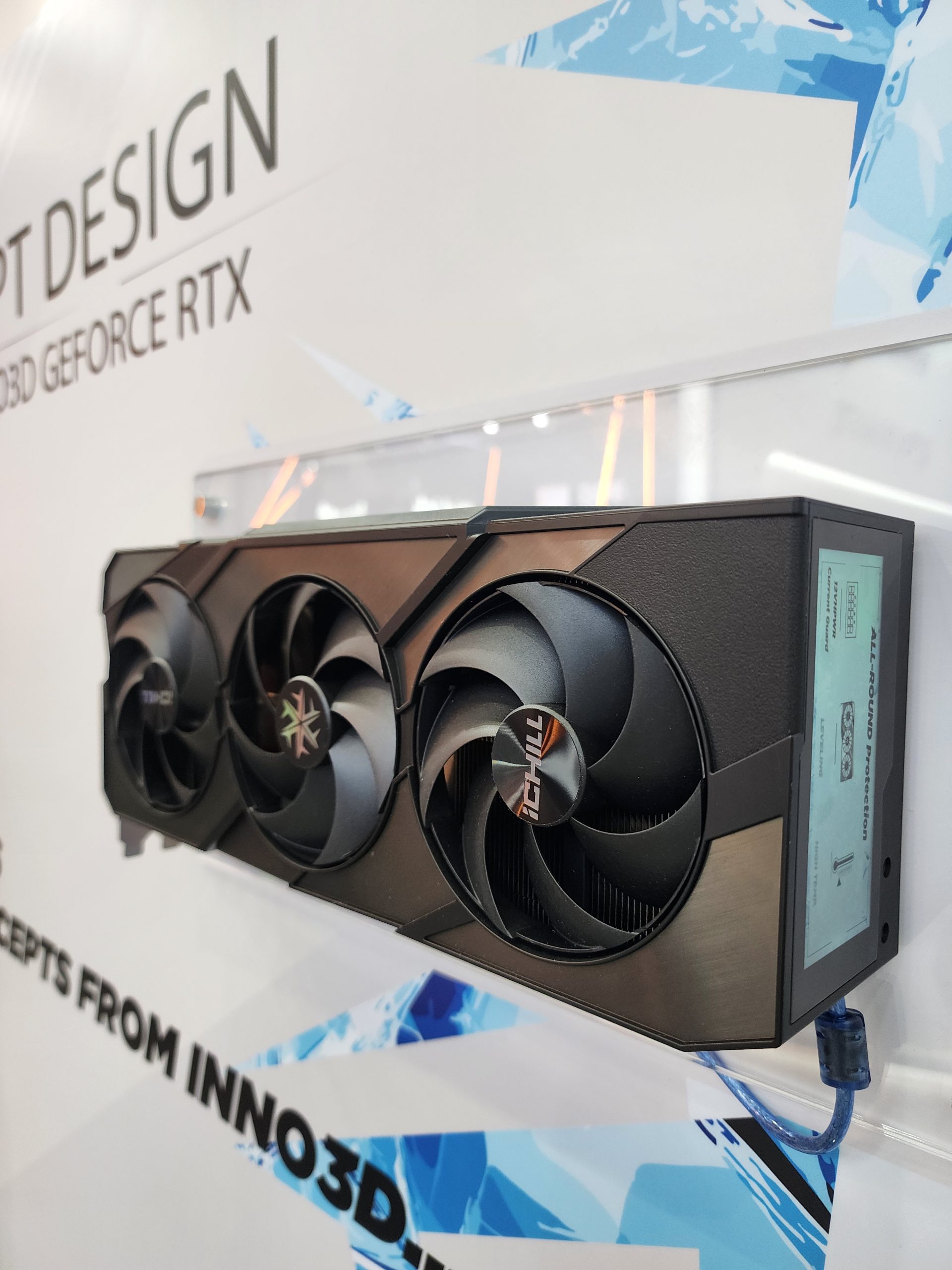 Carte Inno3D RTX iChill présentée comme un concept.