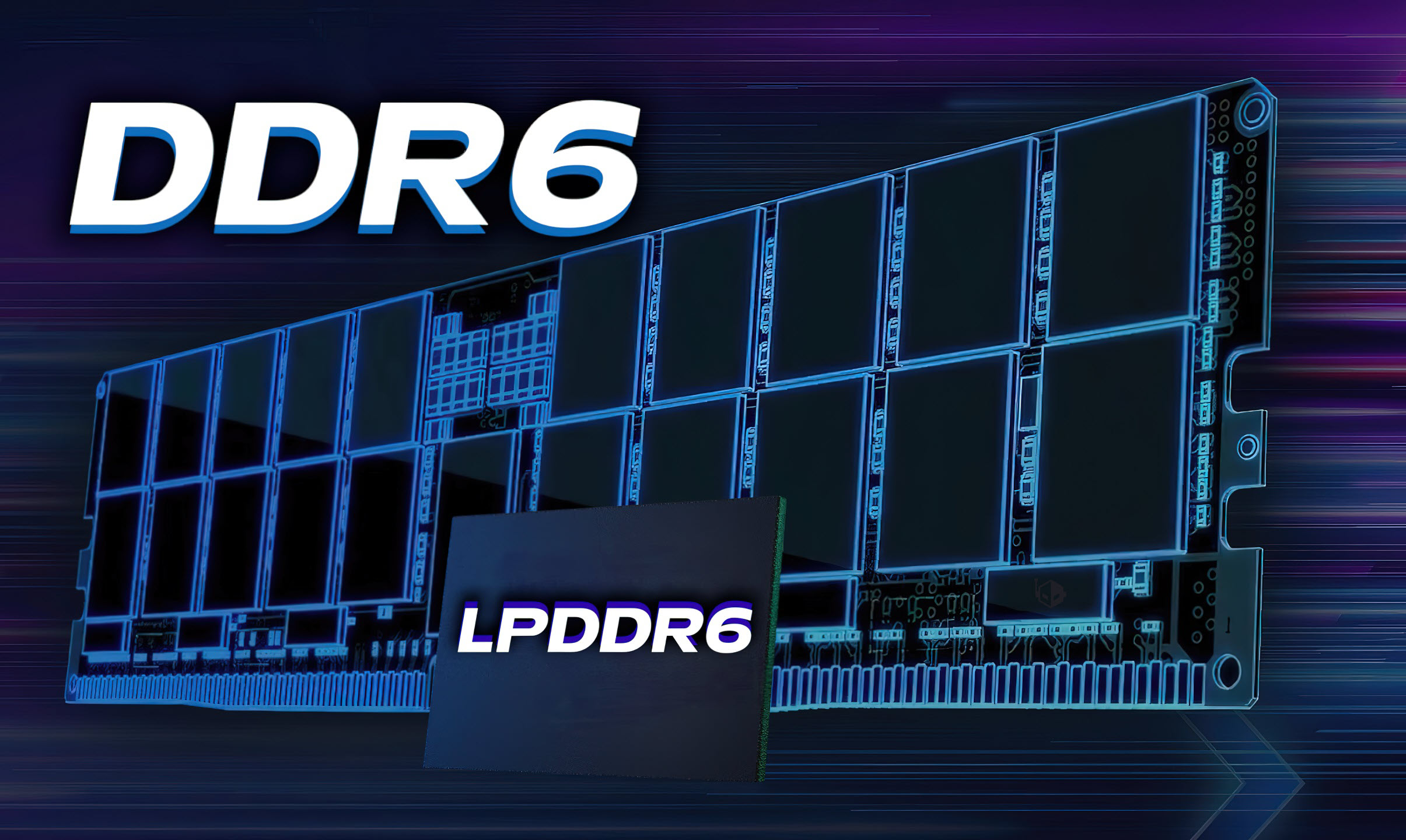 Informations sur la mémoire DDR6 et LPDDR6 pour PC de bureau.