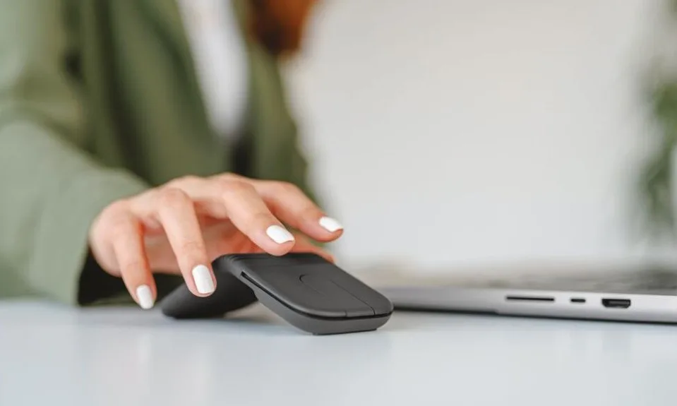 Logitech Mobi Fold on a desk