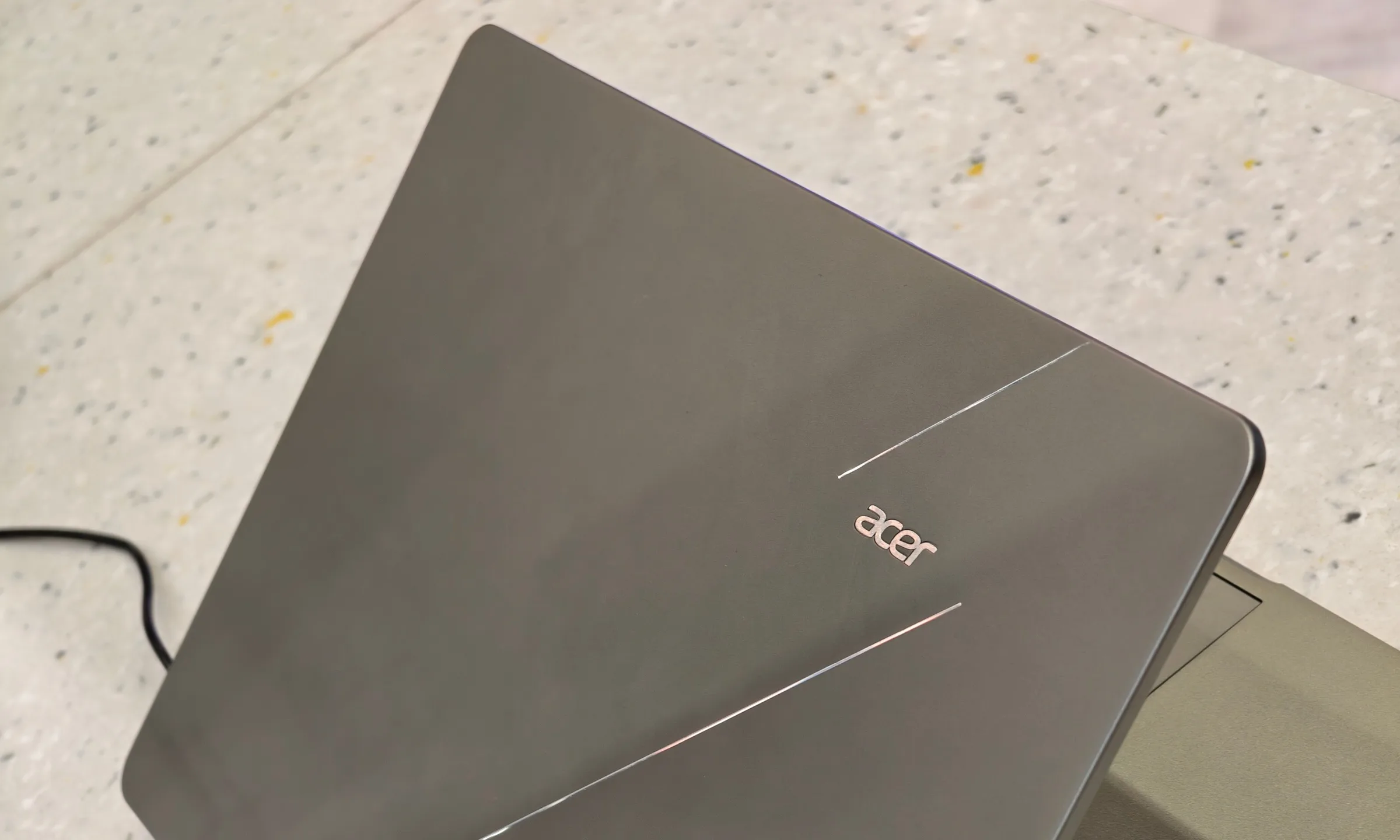 Acer Swift Air 14 AI top lid in Computex 2026