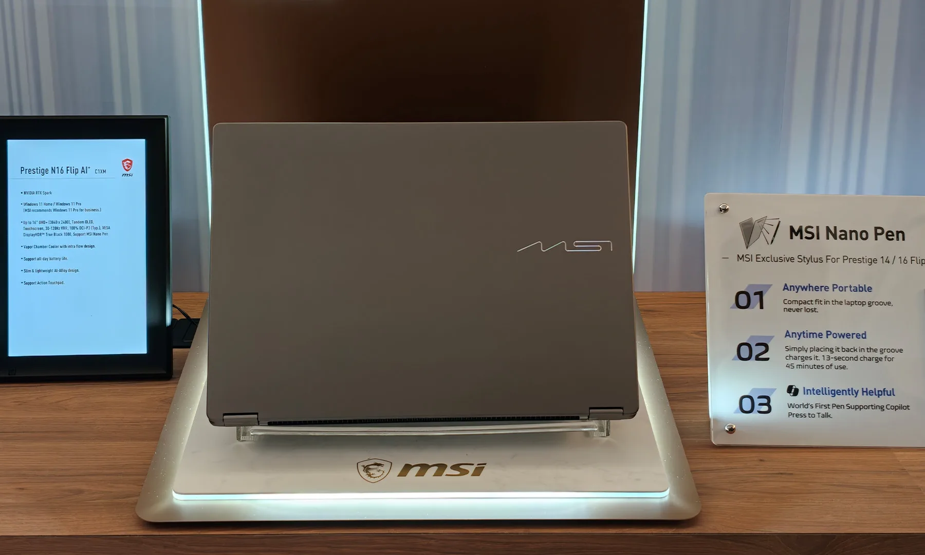 MSI Prestige 14 16 with Nano Pen
