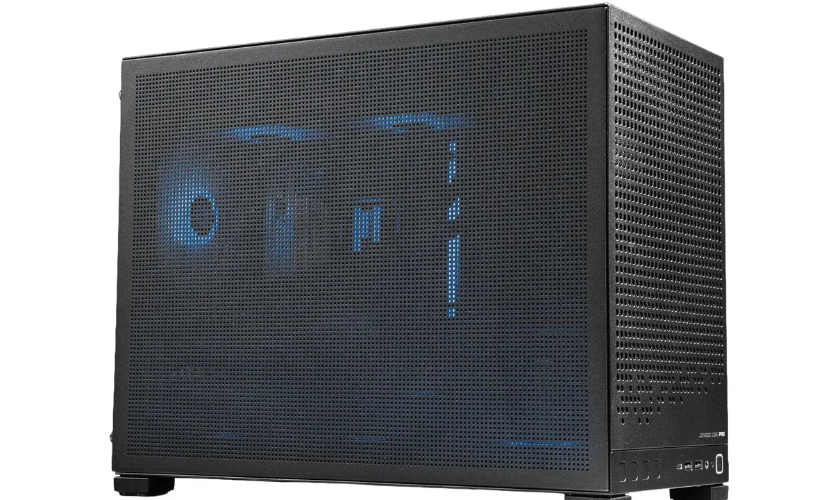 Vue latérale du PC Steamroller pré-assemblé avec SteamOS par MetaPC