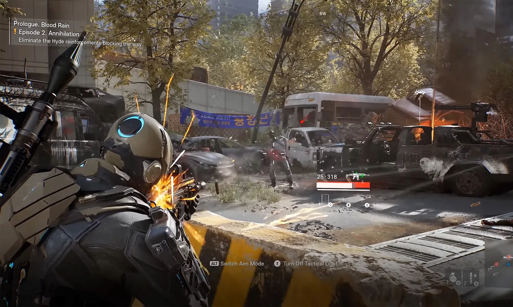 Capture d'écran de gameplay de Cinder City