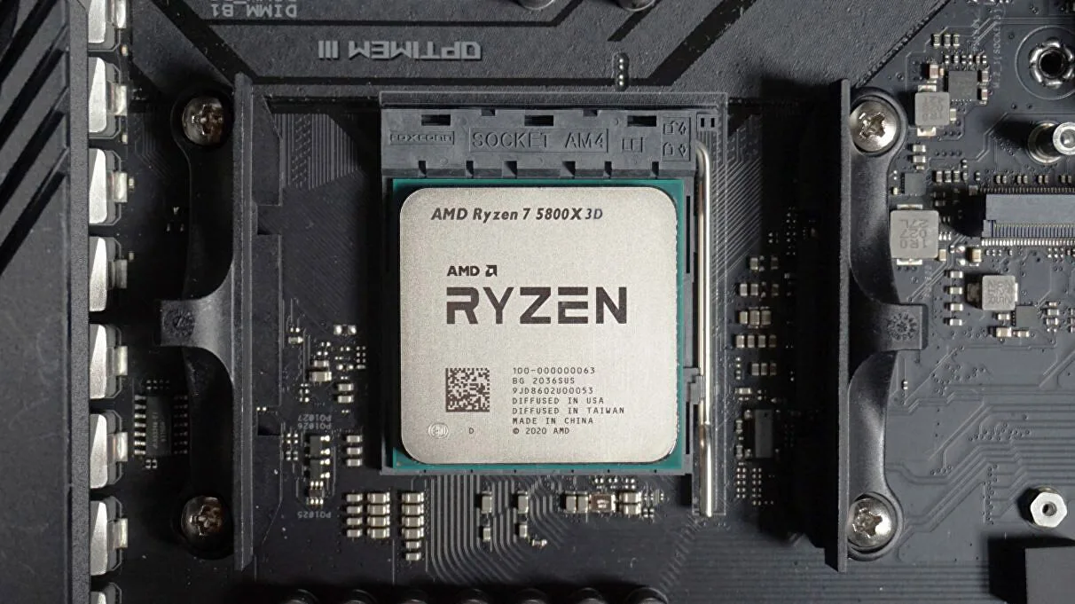 Processeur AMD Ryzen 7 5800X3D.