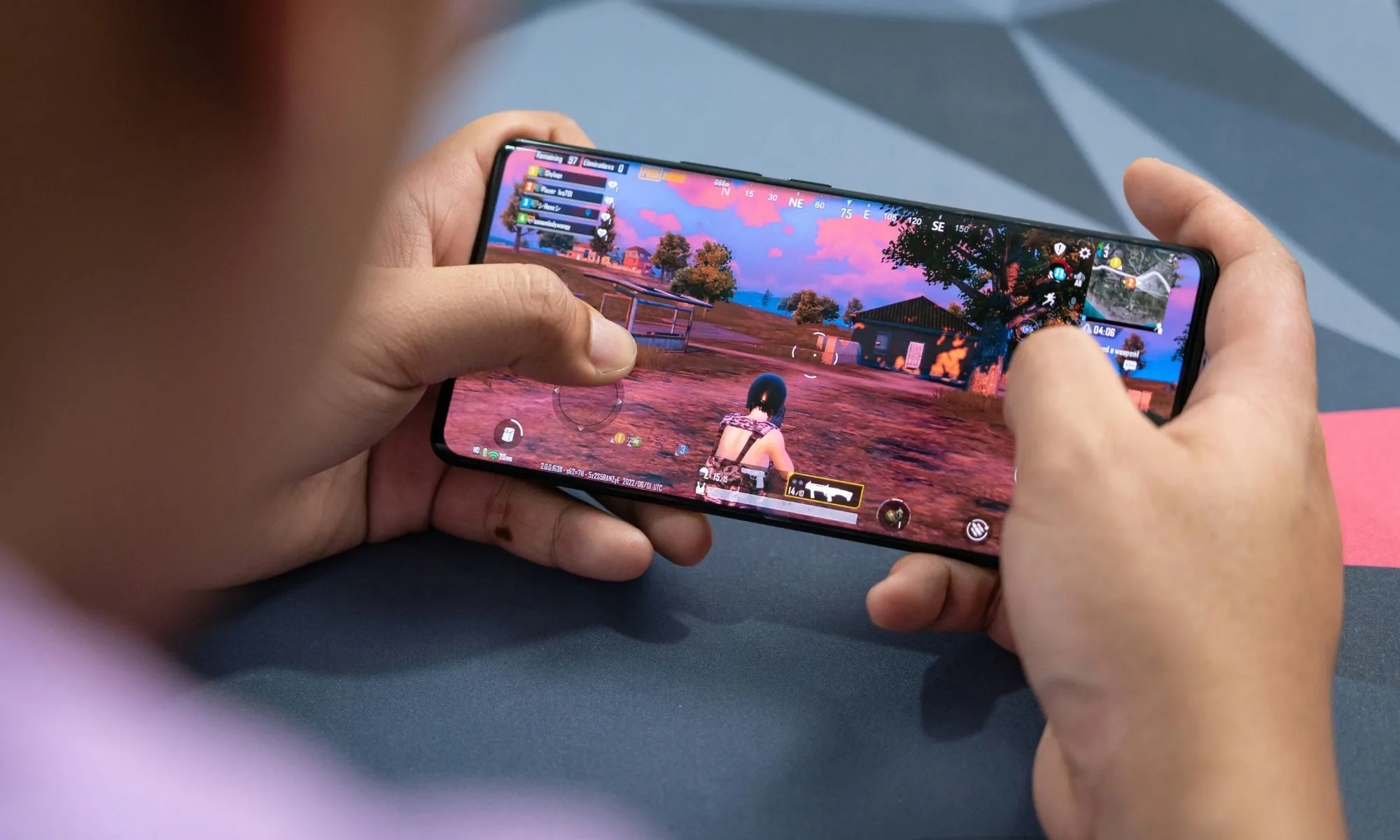 Représentation du jeu sur mobile