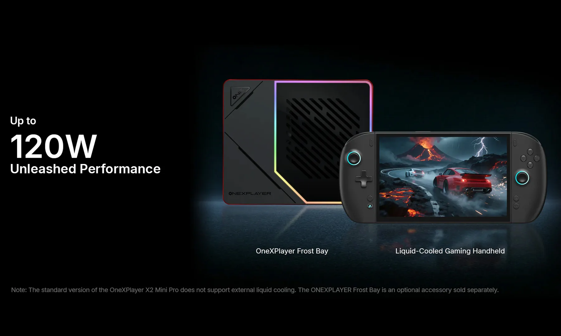ONEXPLAYER X2 Mini Pro Frost Bay liquid-cooling system