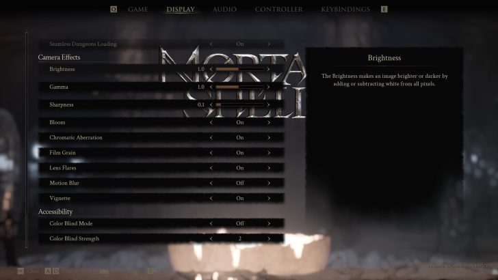 Menu d'affichage de Mortal Shell II, partie 3.