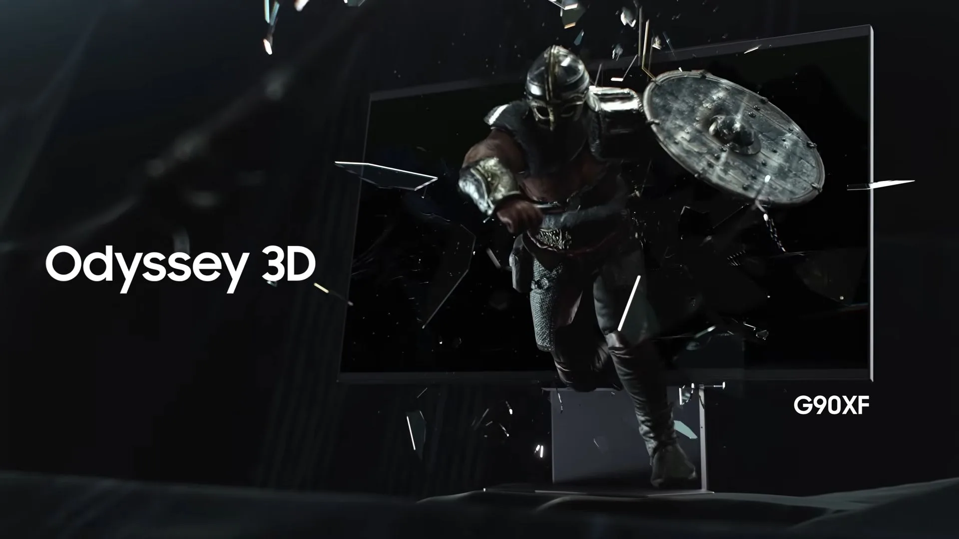 Photo promotionnelle du moniteur Samsung Odyssey 3D.