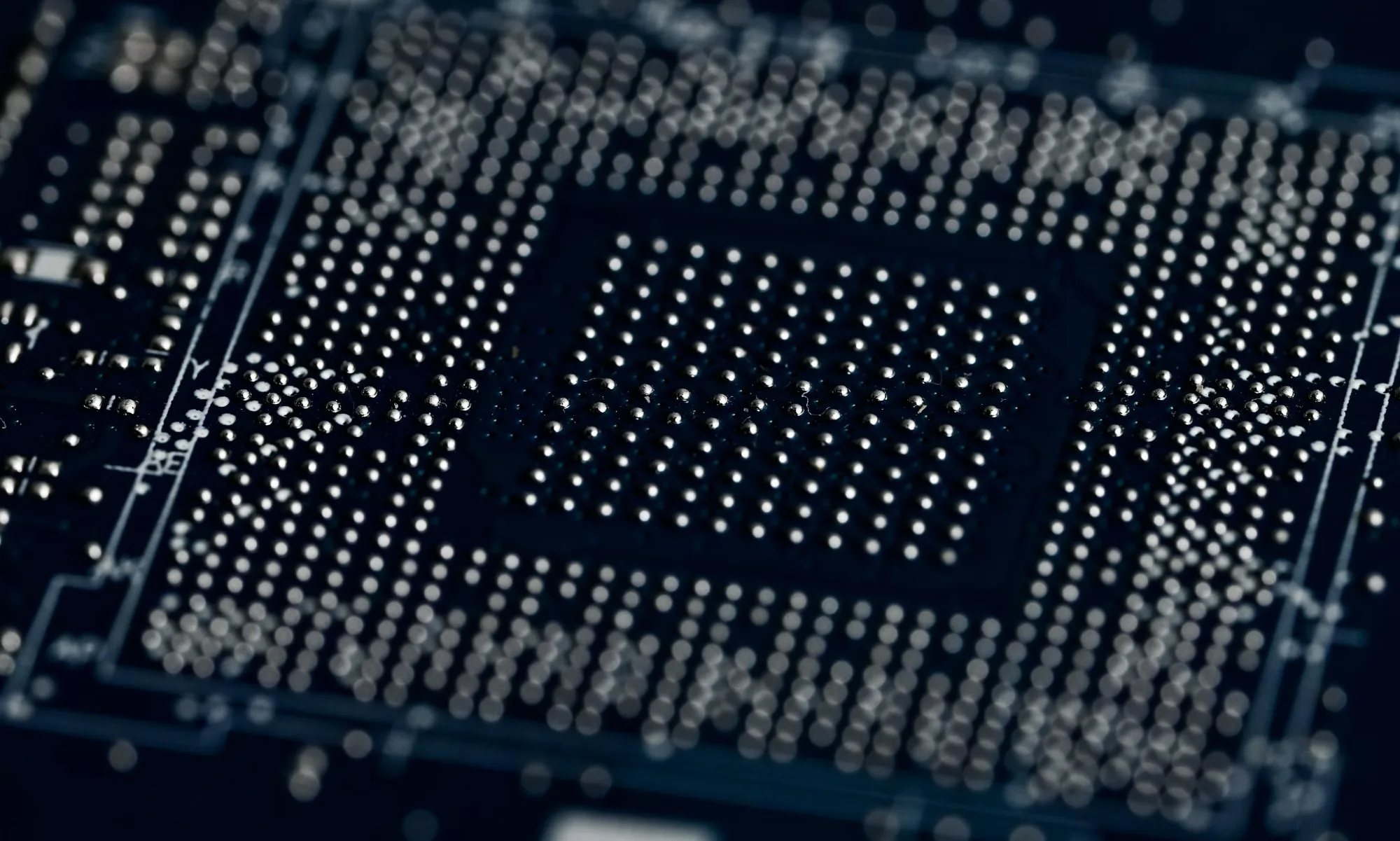 Vue rapprochée d'un chipset