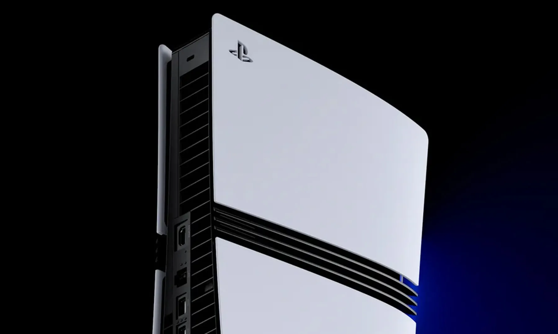PS5 Pro avec lumière bleue